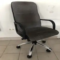 Кресло руководителя серое ткань Б/У в Тольятти