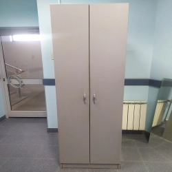 Шкаф для одежды серый с вешалом и 1 полкой Б/У в Тольятти