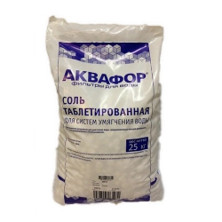 Соль таблетированная Аквафор NaCl ,пр-во Россия (25кг) в Тольятти
